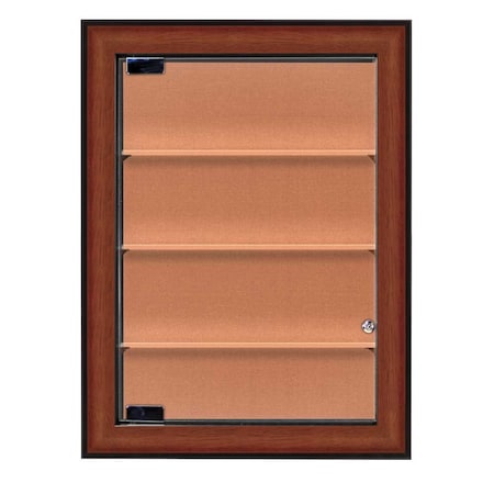United Visual Products Indoor Enclosed Combo Board, 72"x36", Bronze Frame/White Porc & Cork UVCB7236BZ-WHTPORC-CORK